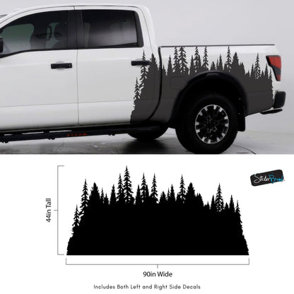 Forest Overland Sticker. Adventure Off Road Decal Sticker for Trucks. #6959