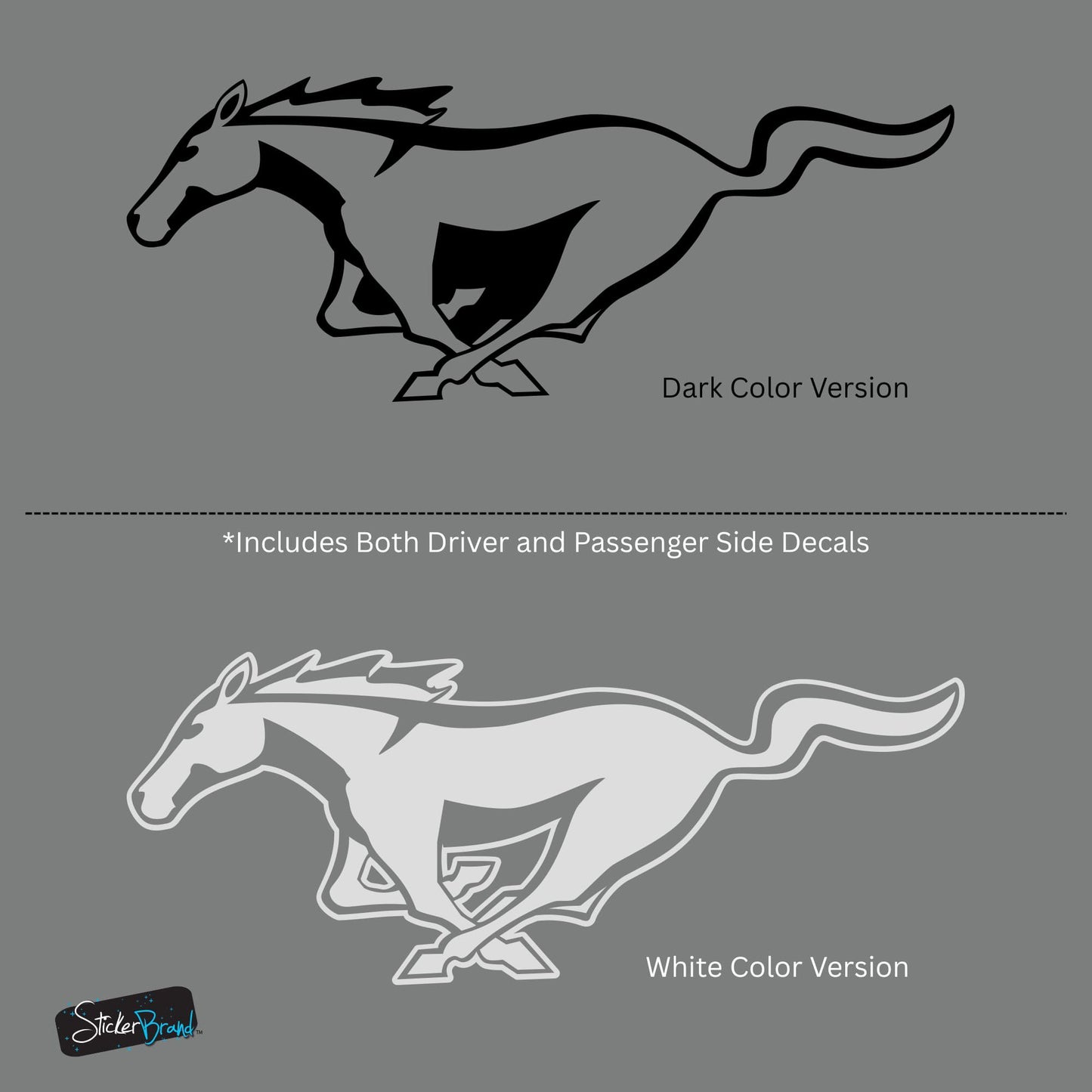 Mustang Horse Graphic Decal for Mustang Car, Mustang Mach-E. #7096
