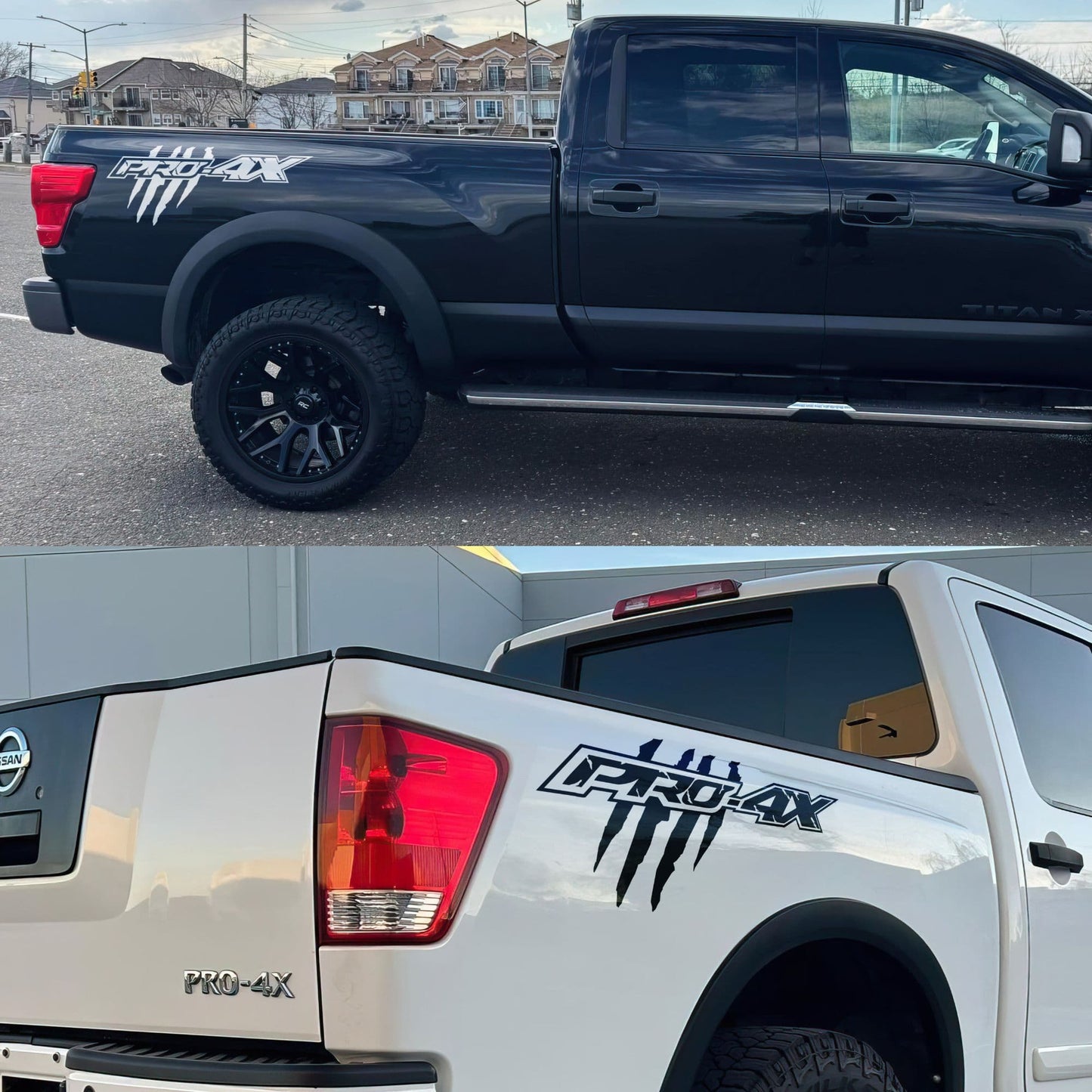 Frontier / Titan Pro-4x Raptor Claw Marks Decal Sticker. Set of 2. #7103