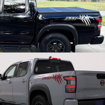 Frontier / Titan Pro-4x Raptor Claw Marks Decal Sticker. Set of 2. #7103