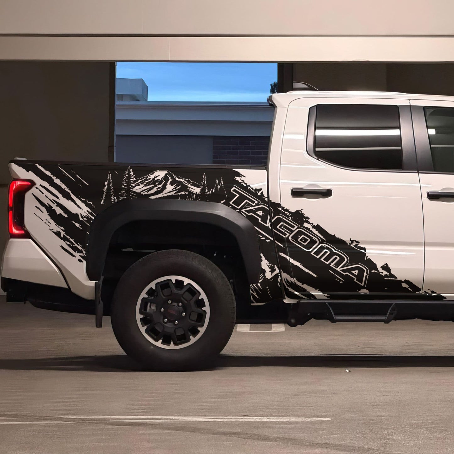 Tacoma Truck Decal Graphic Sticker. Mountain Off-Road Outlander. #7112