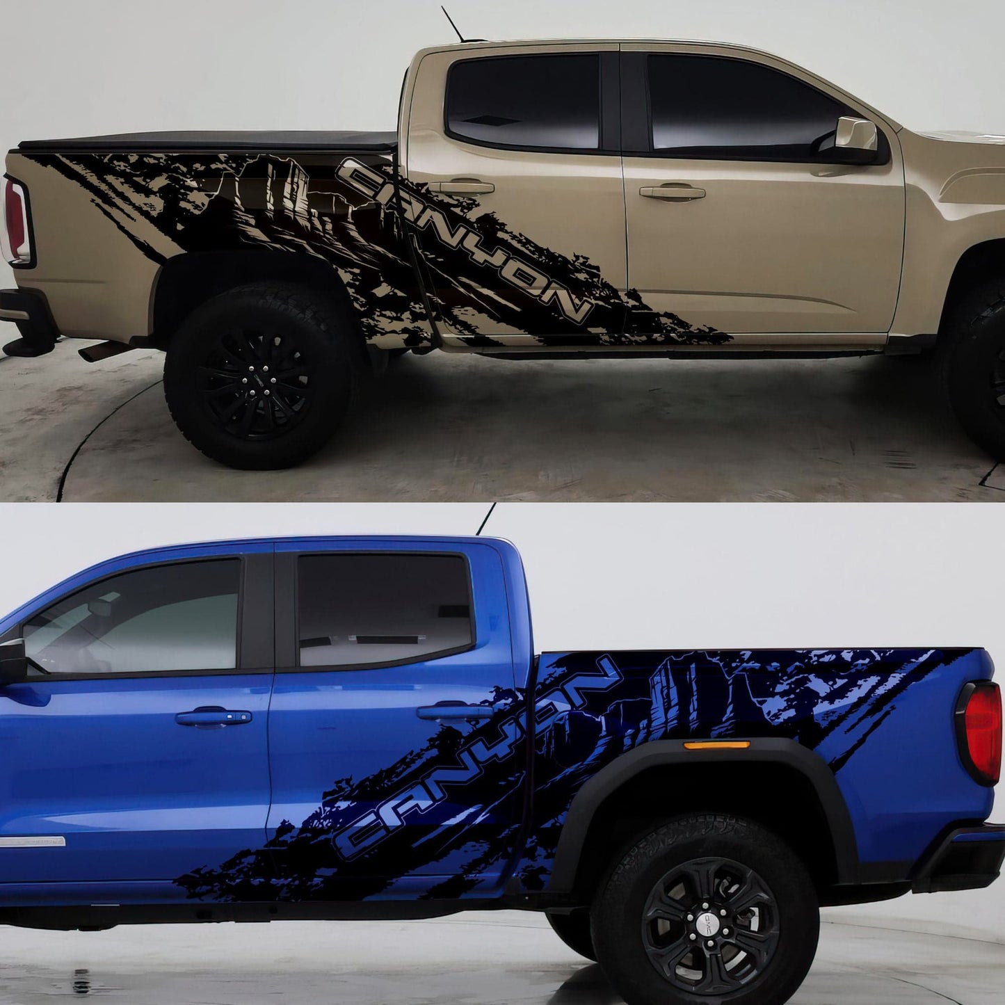 GMC Canyon Truck Mud Splash Vinyl Car Graphic Sticker. Set of 2. #7050