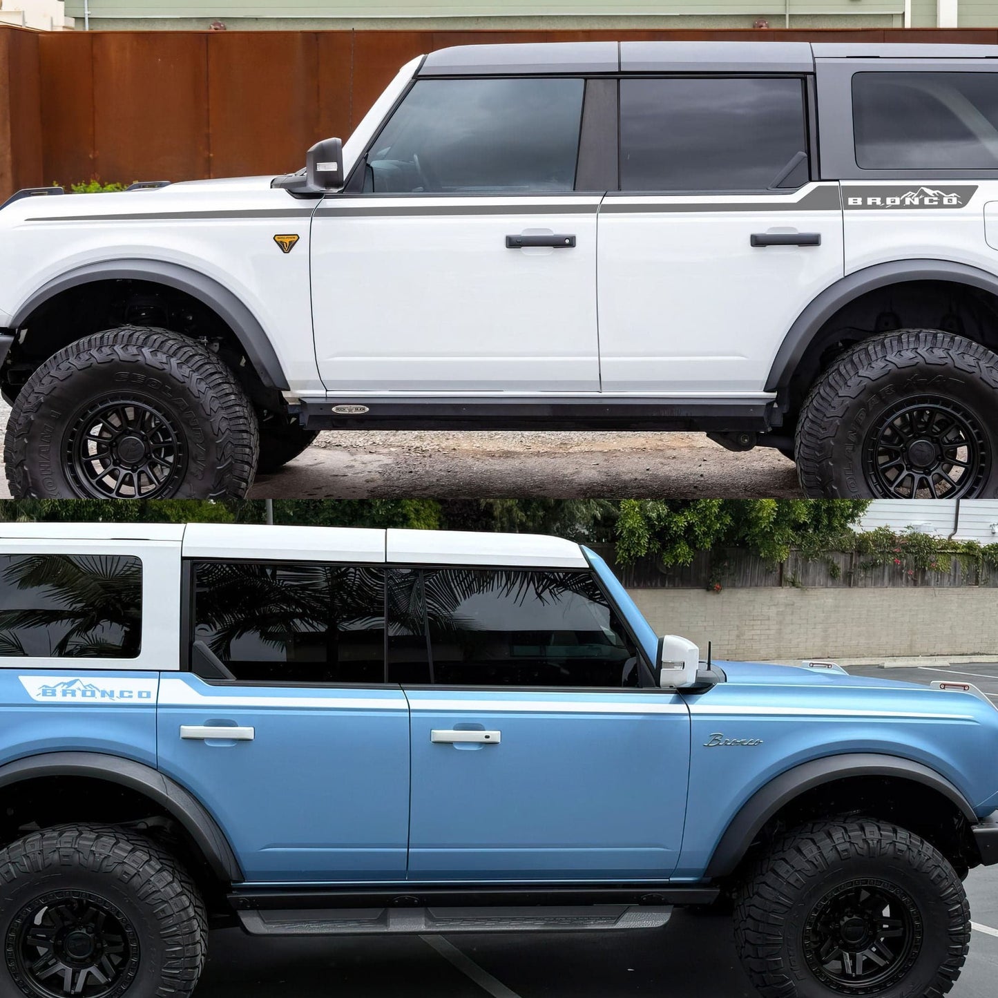 Offroad Overland Bronco Stripes Decal Sticker. #7035