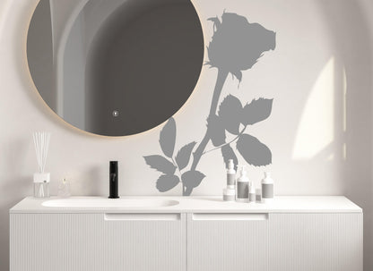 Rose Throne Flower Vinyl Wall Decal Sticker. #AC144