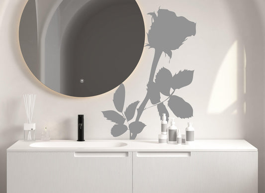 Rose Throne Flower Vinyl Wall Decal Sticker. #AC144