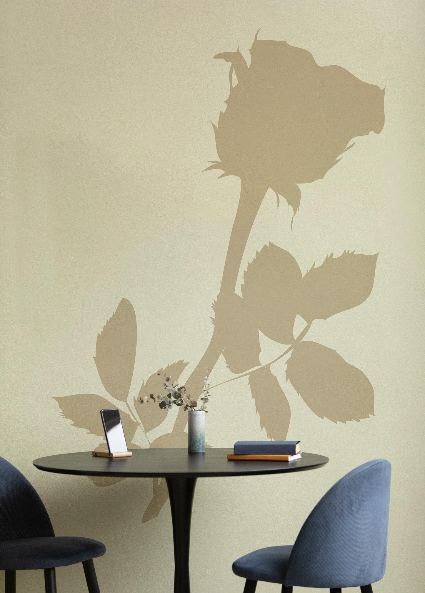 Rose Throne Flower Vinyl Wall Decal Sticker. #AC144