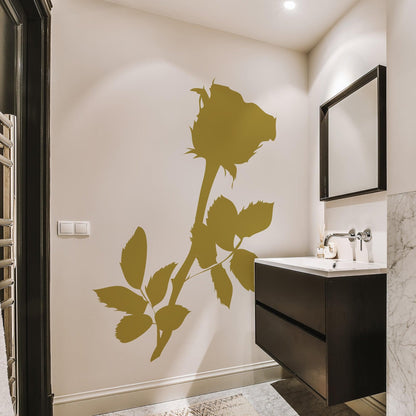 Rose Throne Flower Vinyl Wall Decal Sticker. #AC144