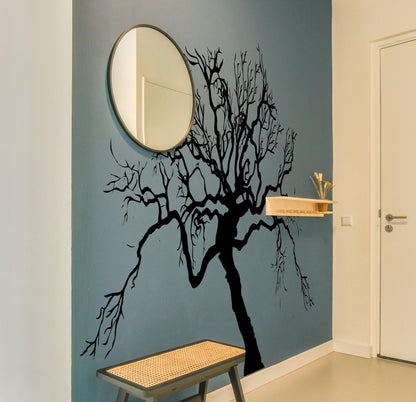 Scary Spooky Tree Bare Branches Wall Decal.  #AC221