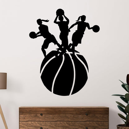 Women's Basketball Vinyl Wall Decal Sticker. #OS_AA506