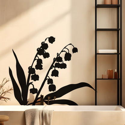 Floral Wall Decal Sticker. Lily of the Valley Flower #AC145