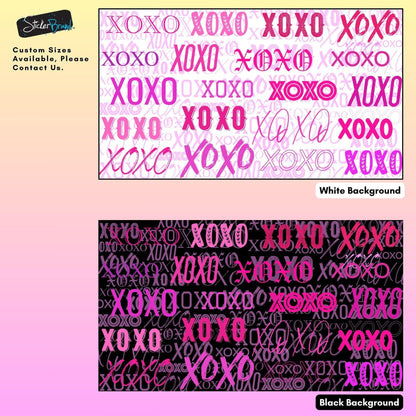 Pink XOXO Wallpaper Mural – Stylish Chic Glamour Girl’s Room Decor. #6899