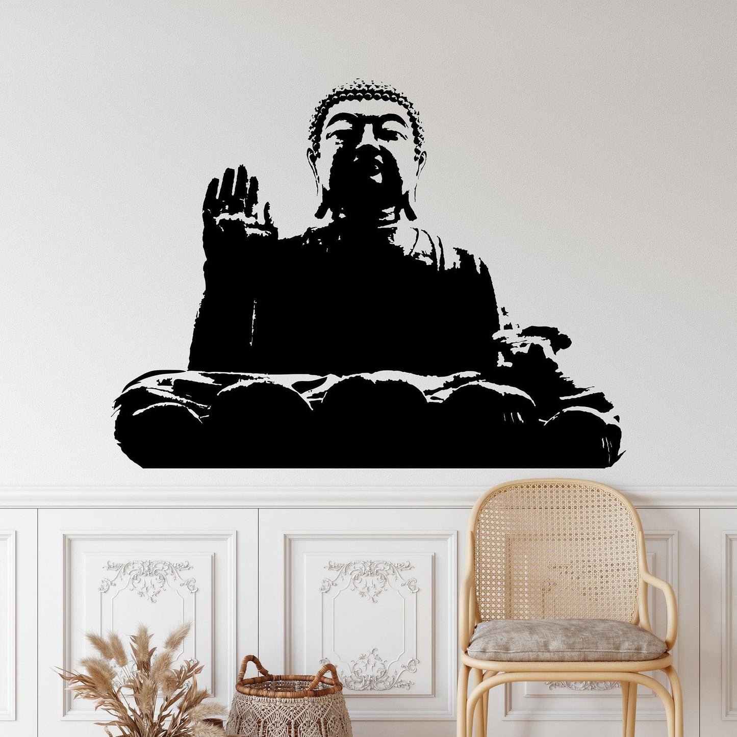 Chinese Buddha Statue Vinyl Wall Art Decal Sticker. #137