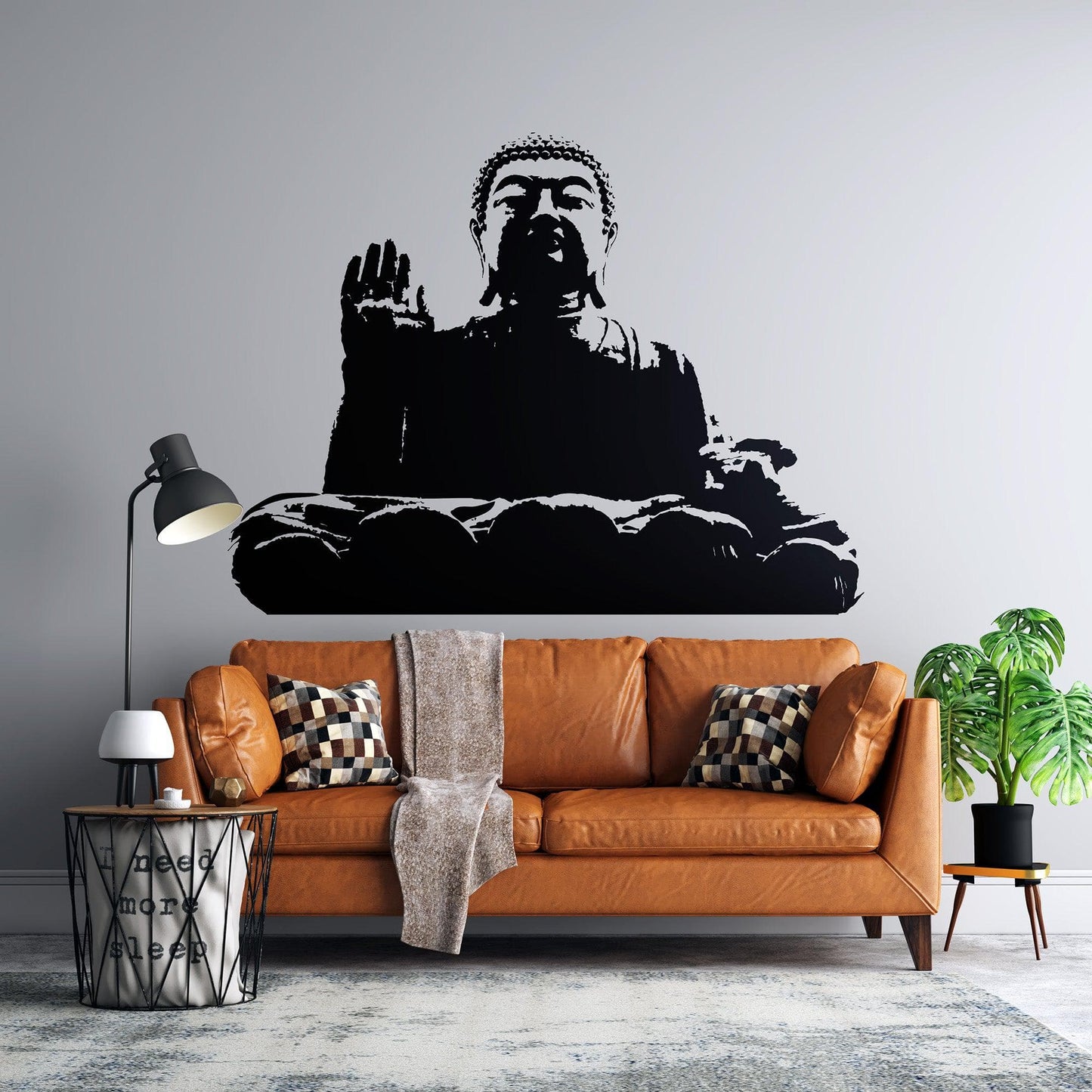 Chinese Buddha Statue Vinyl Wall Art Decal Sticker. #137