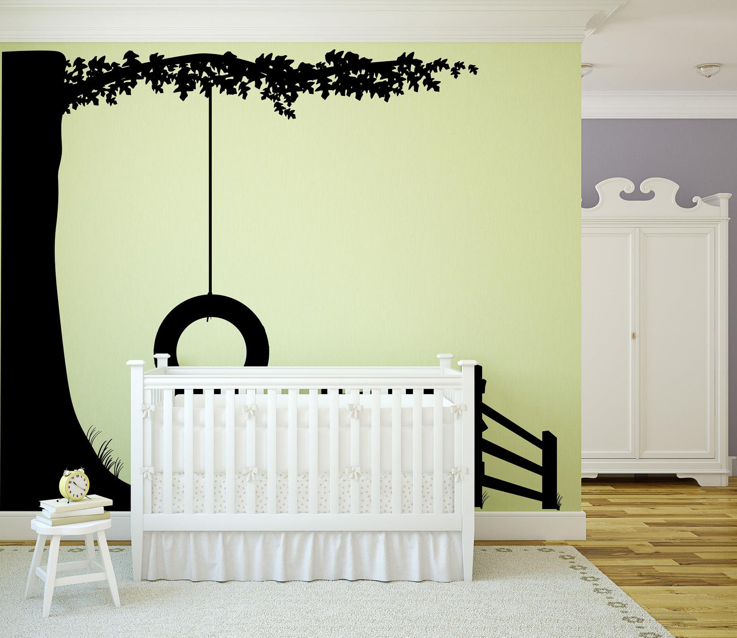 Kid's Room Tire Swing Wall Decal Sticker. #CMunn102