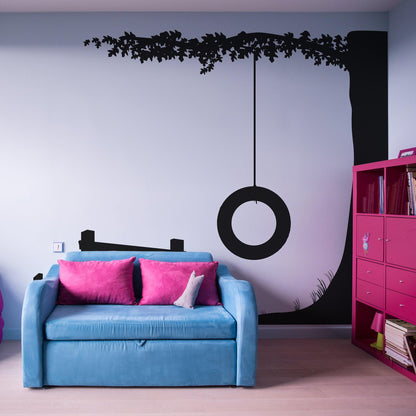 Kid's Room Tire Swing Wall Decal Sticker. #CMunn102