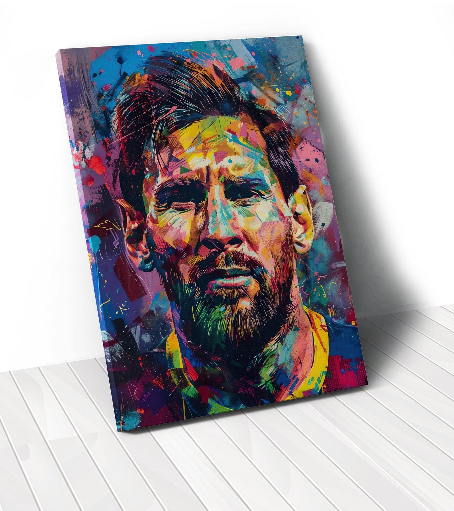 Colorful Lionel Messi Canvas Art. #C6853