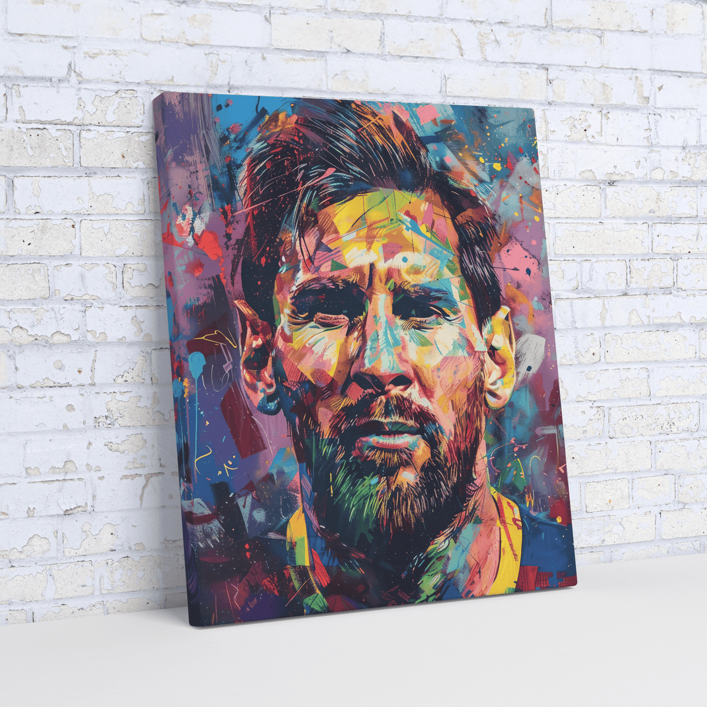 Colorful Lionel Messi Canvas Art. #C6853