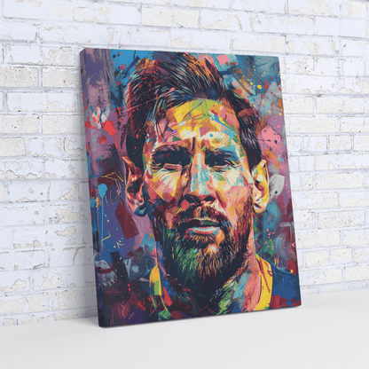 Colorful Lionel Messi Canvas Art. #C6853