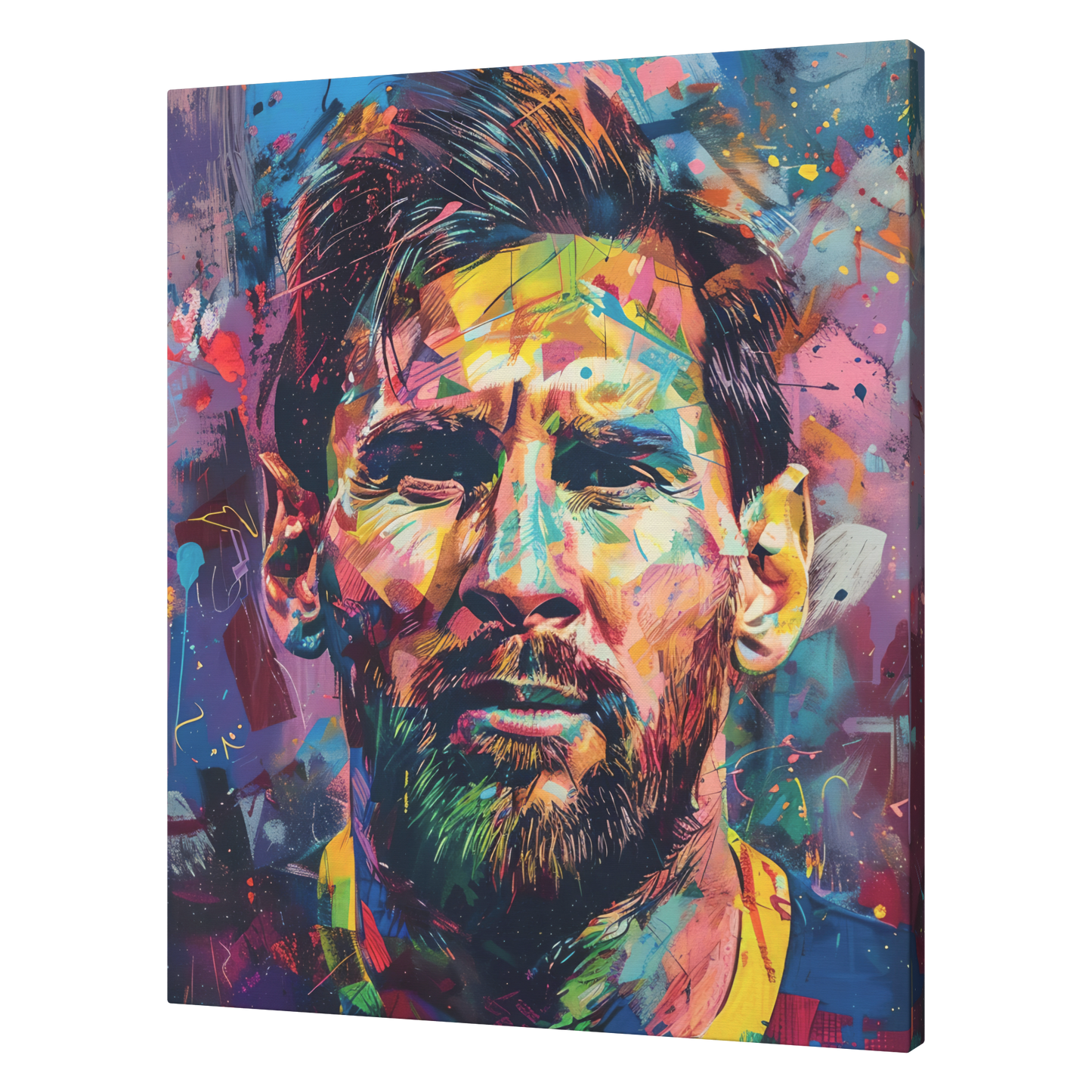 Colorful Lionel Messi Canvas Art. #C6853