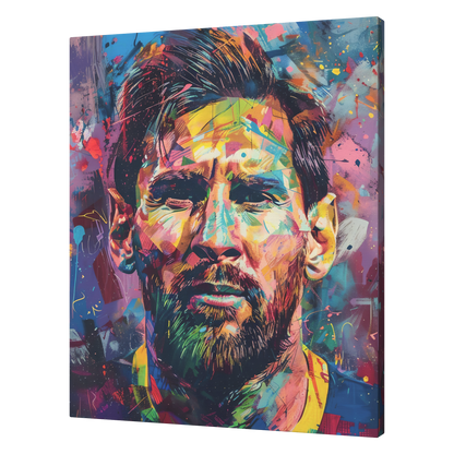 Colorful Lionel Messi Canvas Art. #C6853