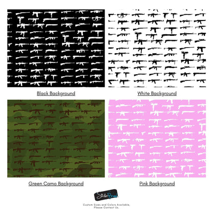 Gun Pattern Wall Mural. Urban Camo Wallpaper. #6860