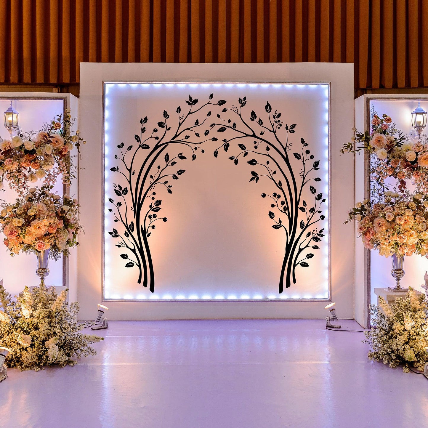 Wedding Arch Tree Branches and Leaves Wall Decal. Entry way Decoration. #6797