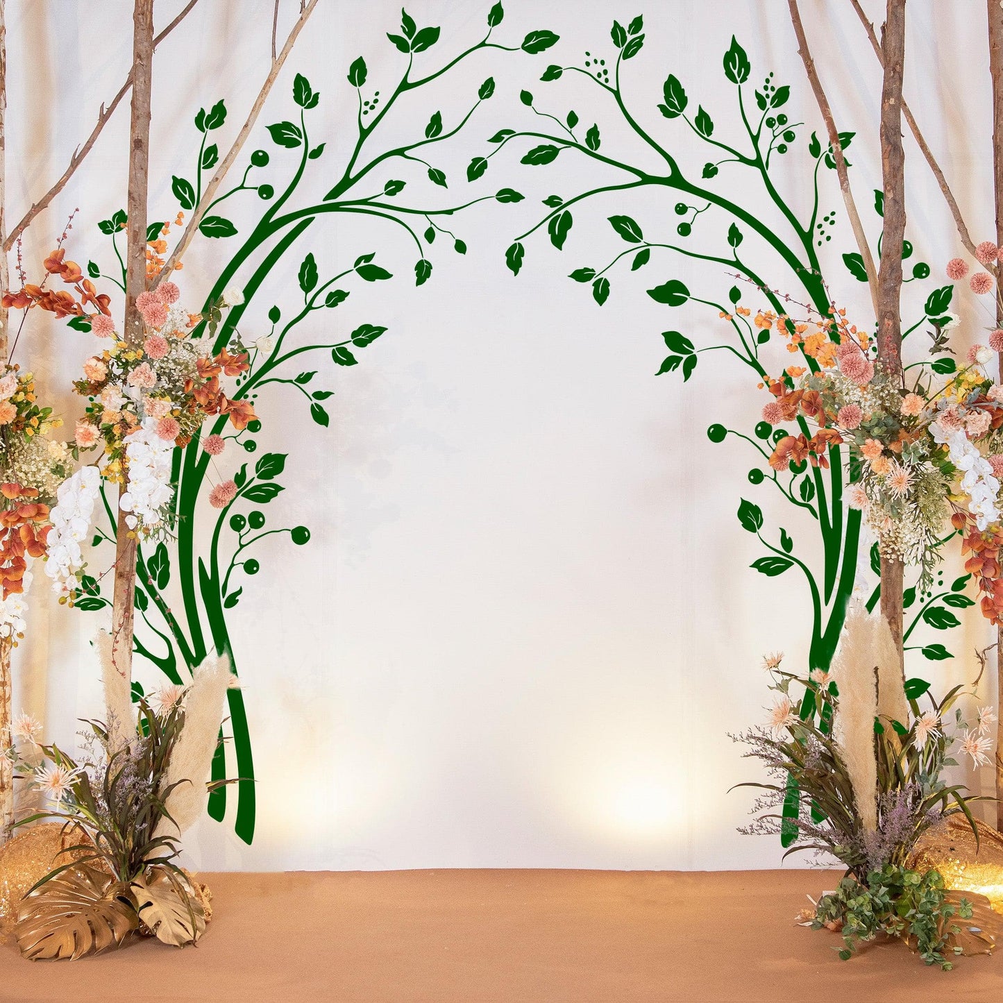 Wedding Arch Tree Branches and Leaves Wall Decal. Entry way Decoration. #6797