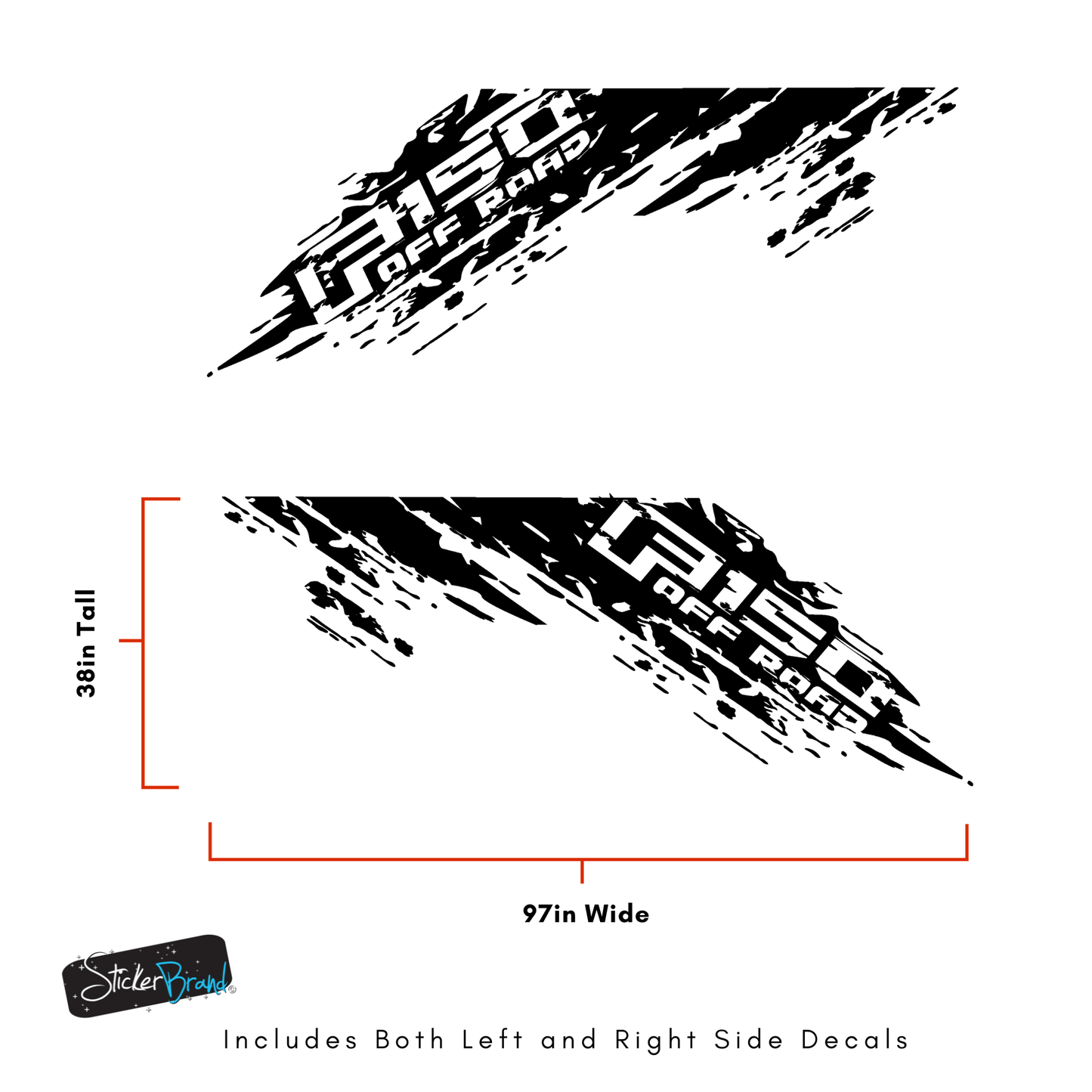 F-150 Off Road Mud Splash Graphic Decal. #6791