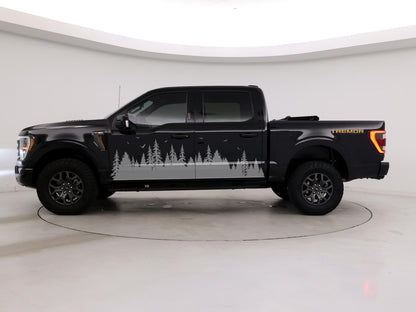 Forest Tree Mud Splash Truck Decal. #6813