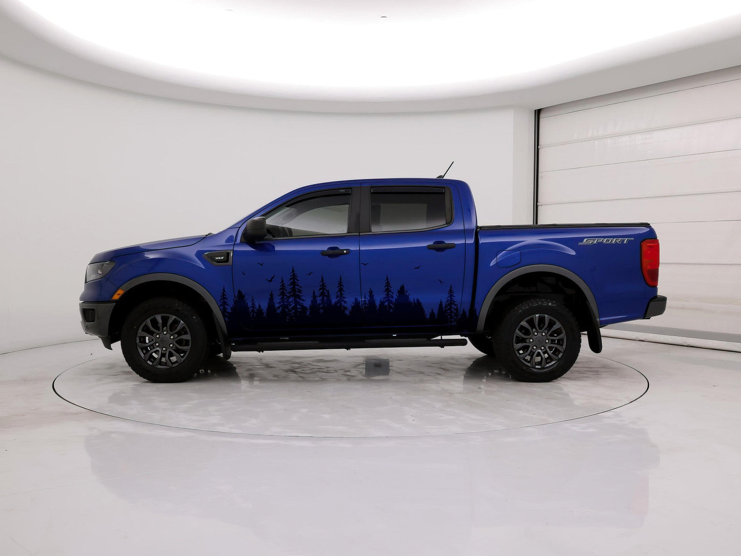 Forest Tree Mud Splash Truck Decal. #6813