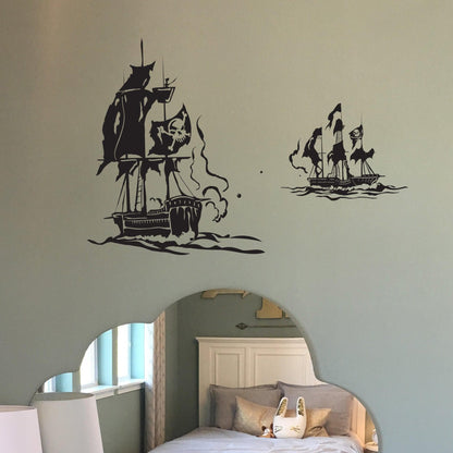 Pirate Ships Vinyl Wall Decal Sticker. #GFoster125