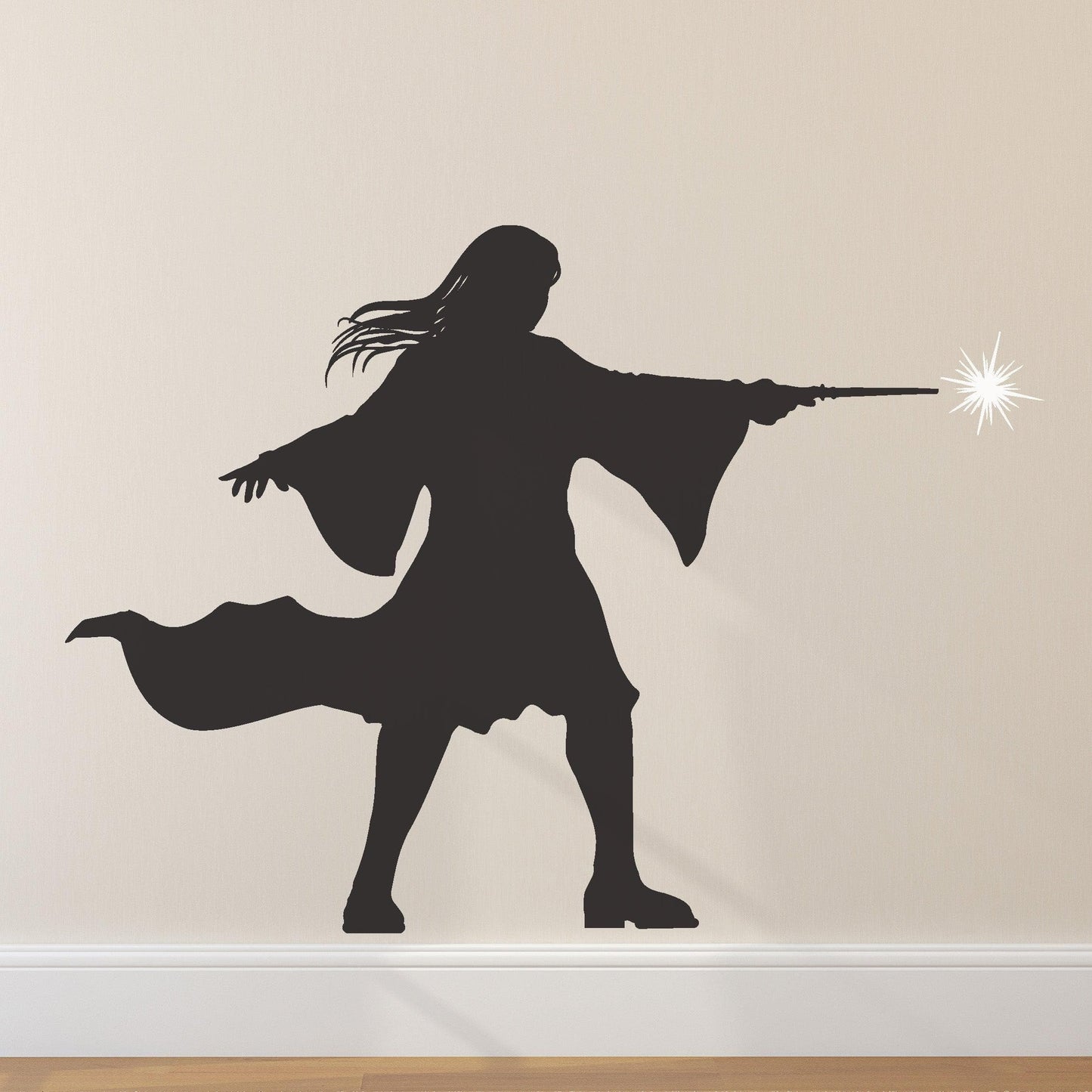 Girl Wizard Wall Decal. Wizardly World Wall Decal. #GFoster169