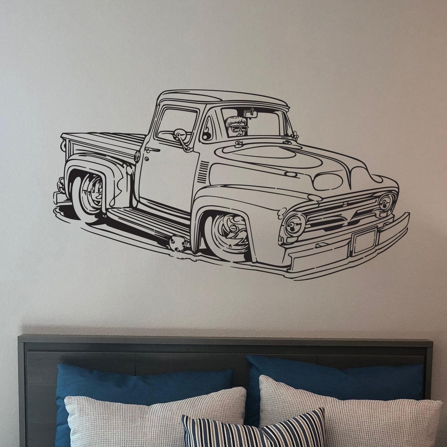 Hot Rod Truck Vinyl Wall Decal Sticker. #670