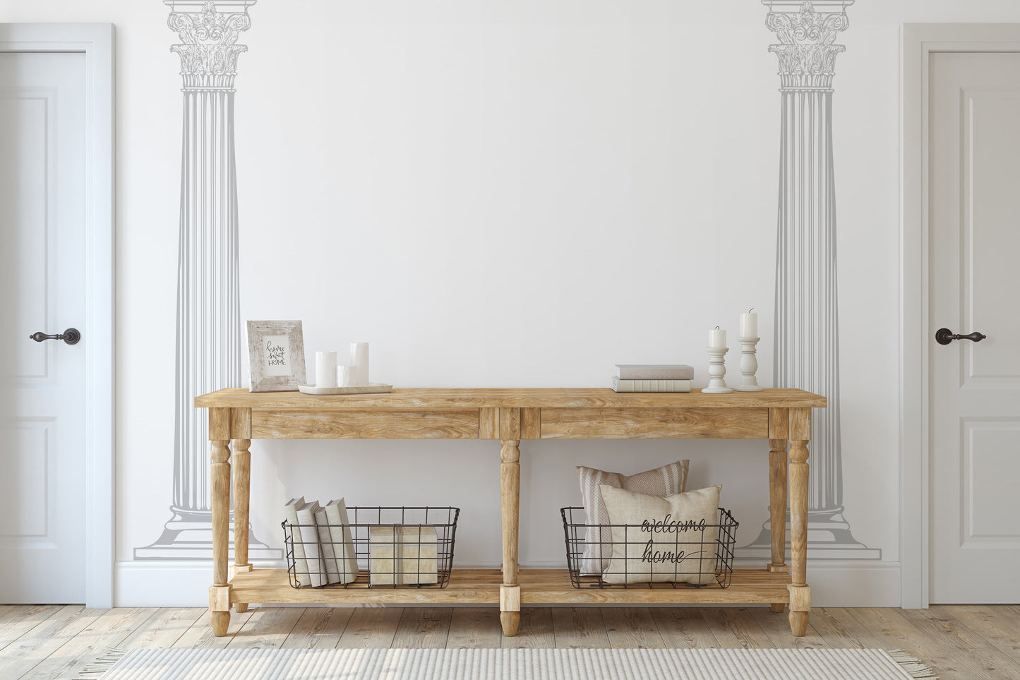 Greek Columns Wall Decal. (Set of 2 Columns) #JH222