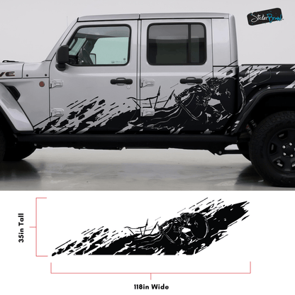 Gladiator Truck Decal Mud Splash for Jeep. #6796