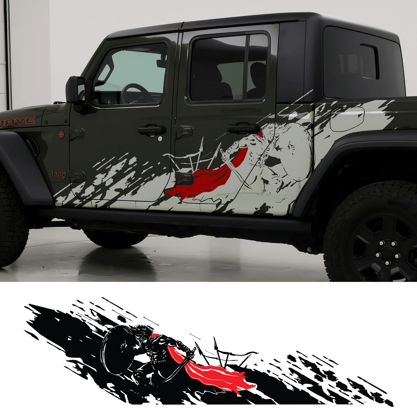 Gladiator Truck Decal Mud Splash for Jeep. #6796