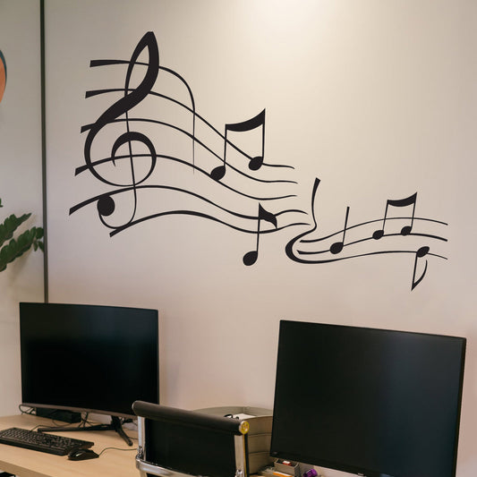 Music Note Wall Block Music Note Wall Decals - StickerBrand