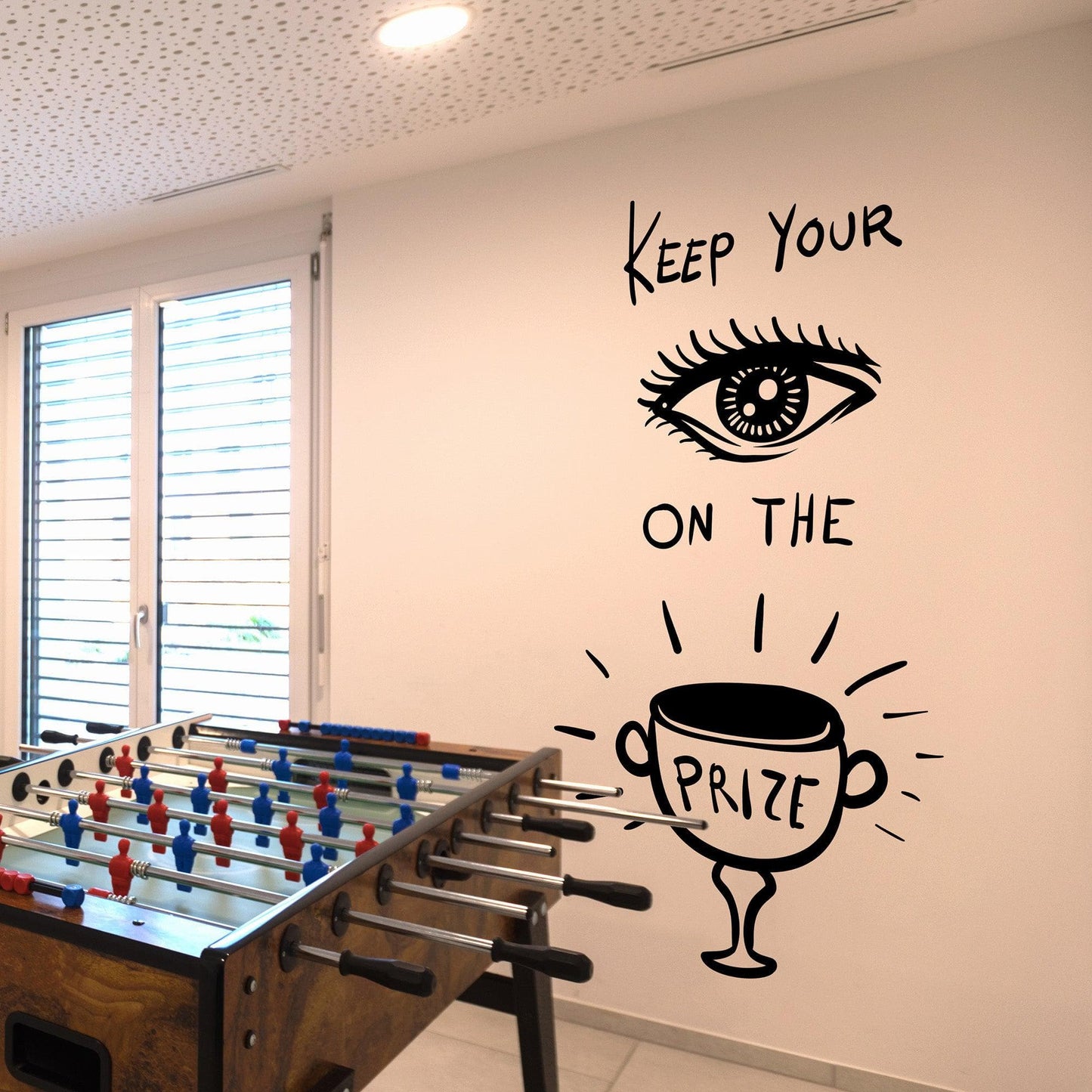 Motivational Quote: Keep Your Eyes on the Prize Wall Decal Sticker. #OS_MB1146