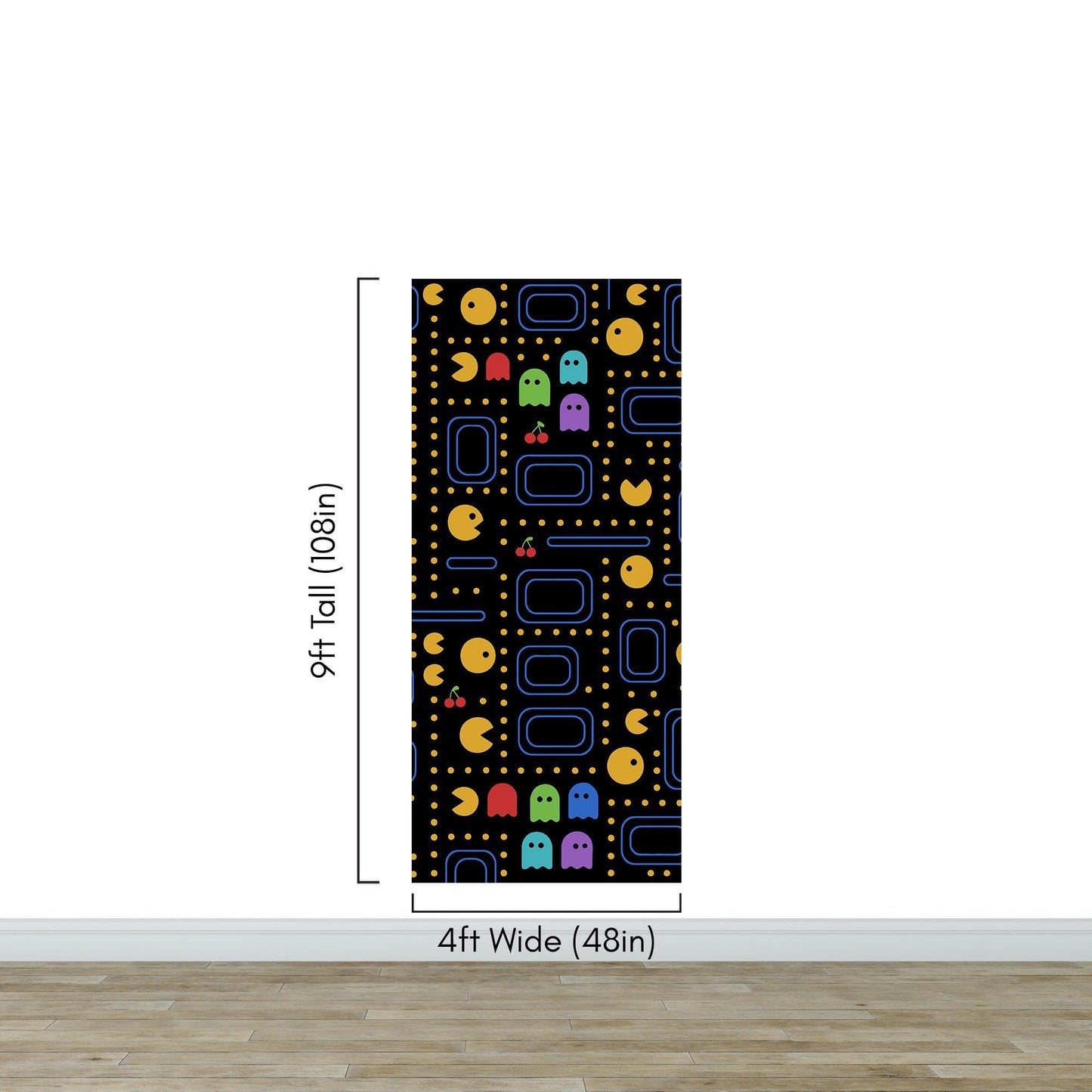 Pacman Wallpaper Mural. #7004