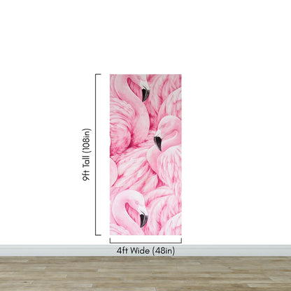 Pink Flamingos Wall Mural – Tropical Wall Art Wallpaper. #7075