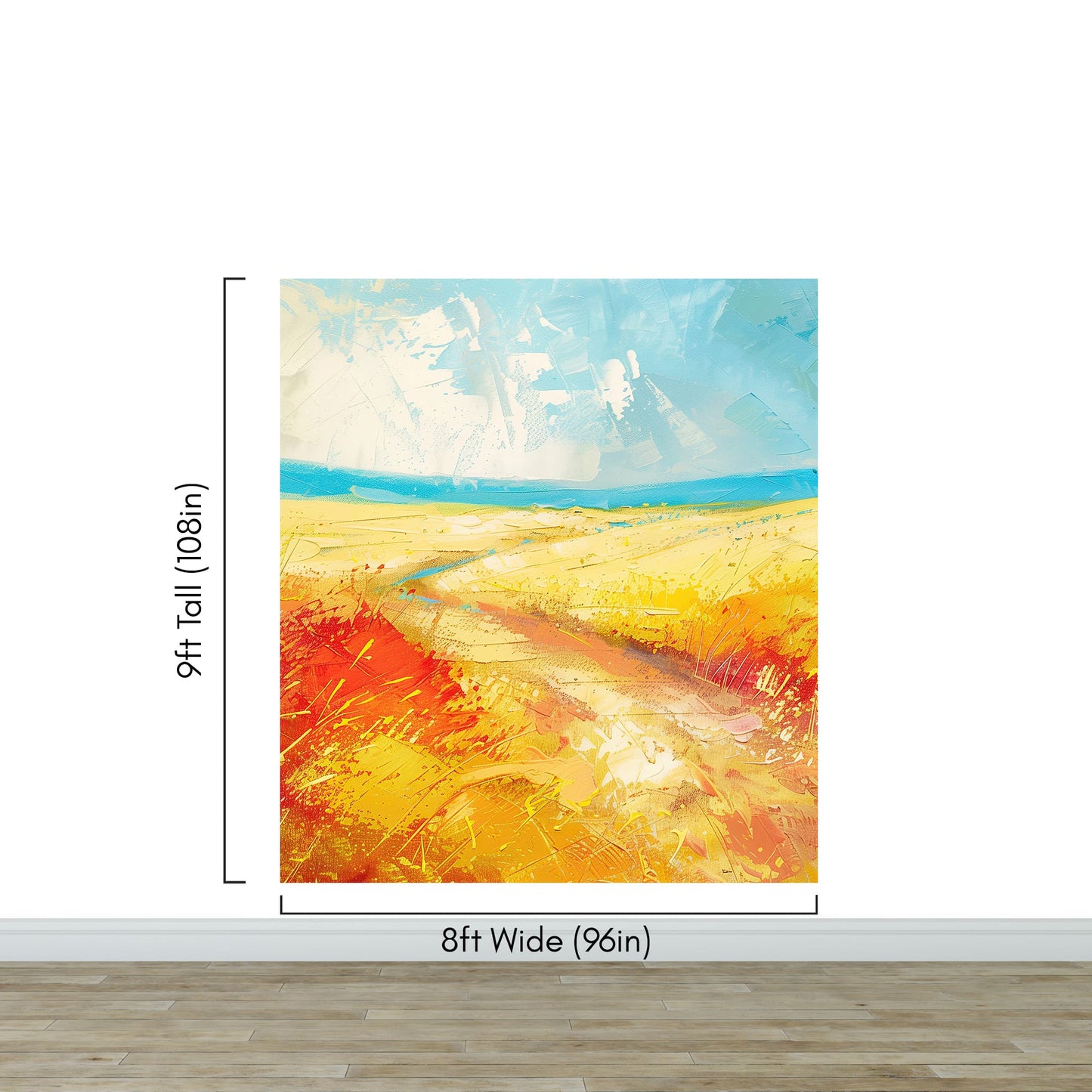Beach Dune Wall Mural – Abstract Color Painting. #7078