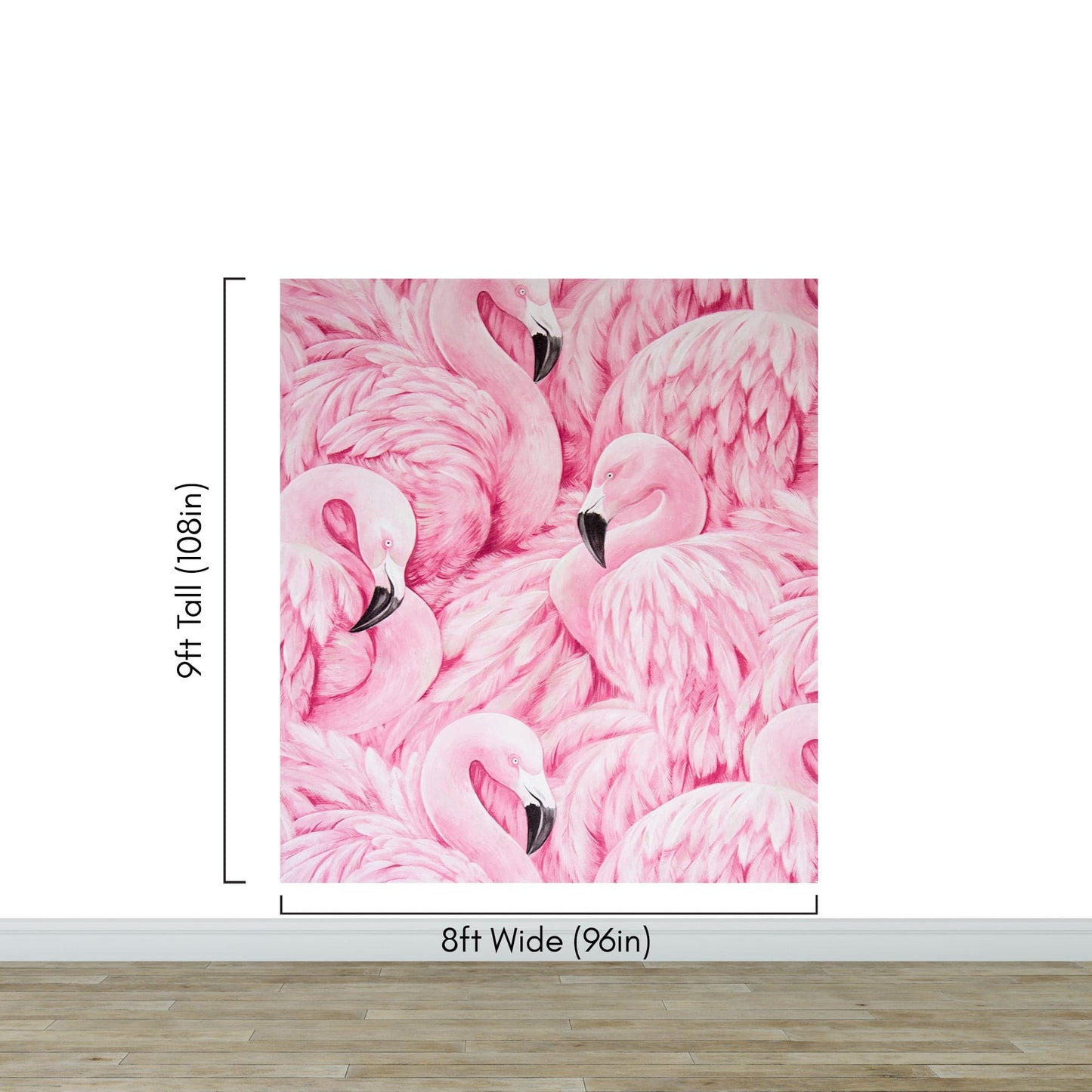 Pink Flamingos Wall Mural – Tropical Wall Art Wallpaper. #7075