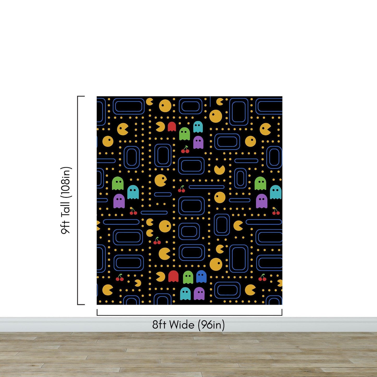 Pacman Wallpaper Mural. #7004