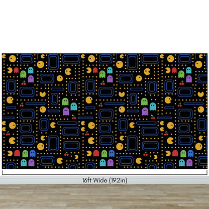Pacman Wallpaper Mural. #7004