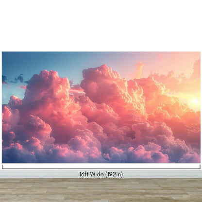 Pink Clouds Wallpaper Mural. #6983