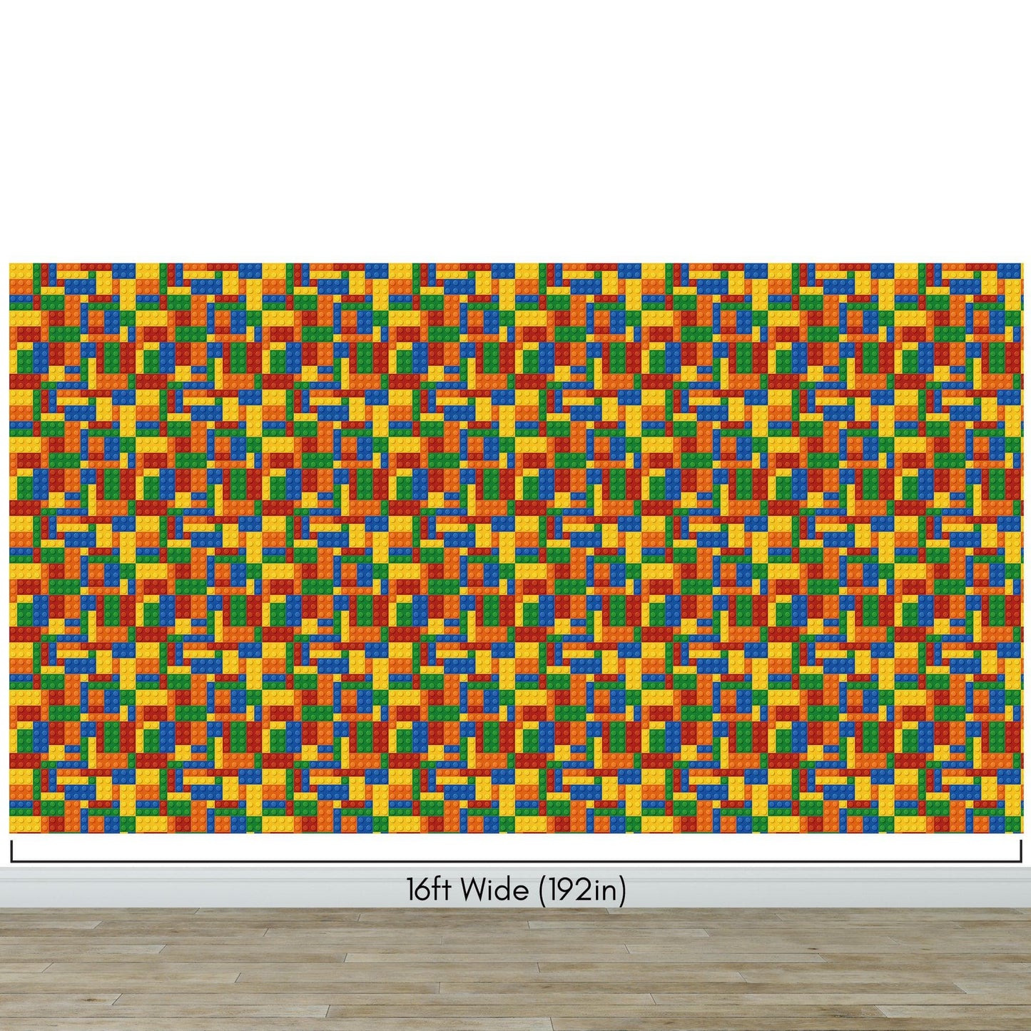 Colorful Lego Blocks Pattern Wallaper Mural. #6856