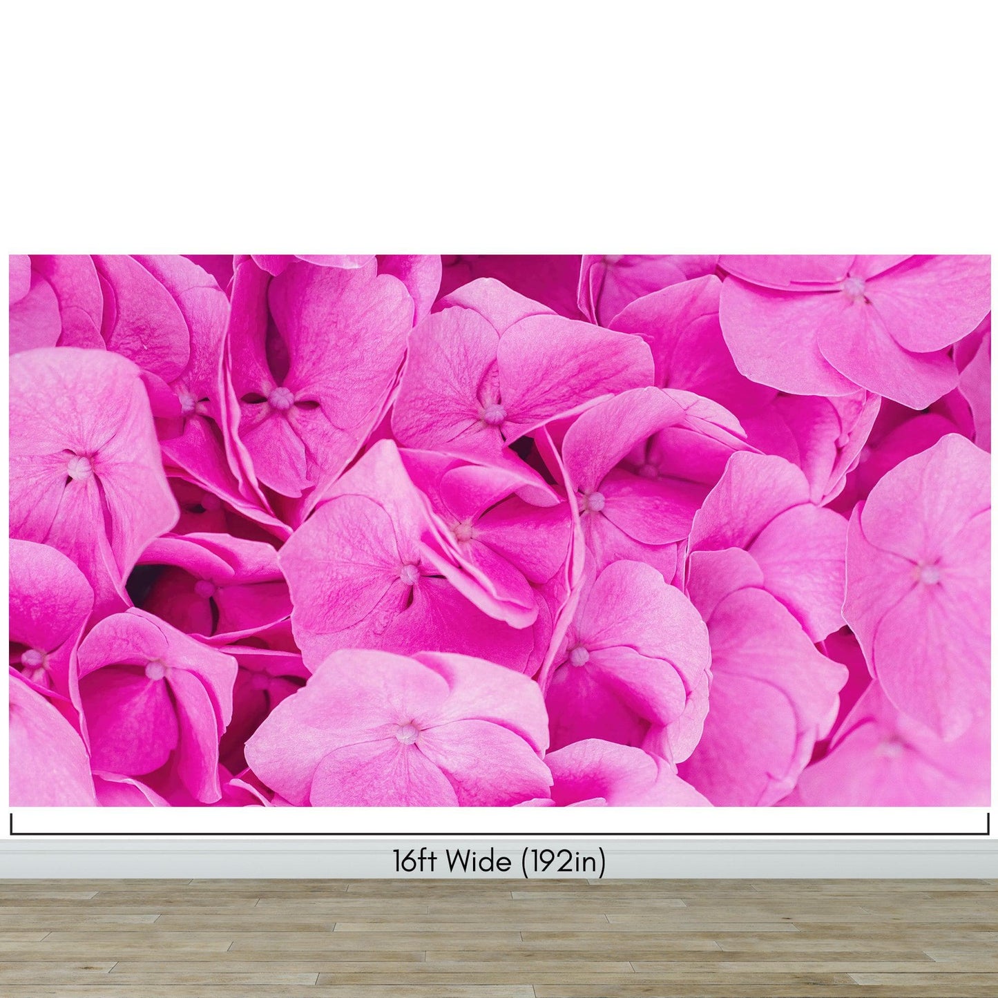 Pink Flowers Floral Wallpaper Mural. #6776