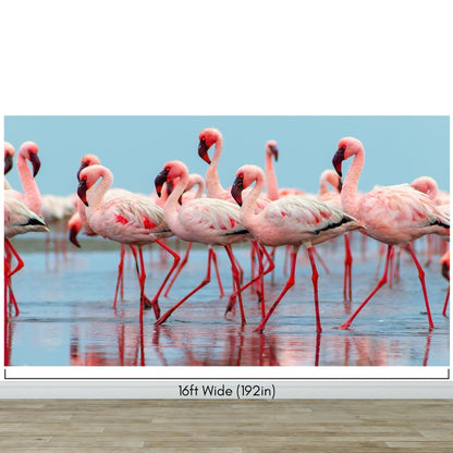 Pink Flamingos Wall Mural. #7073