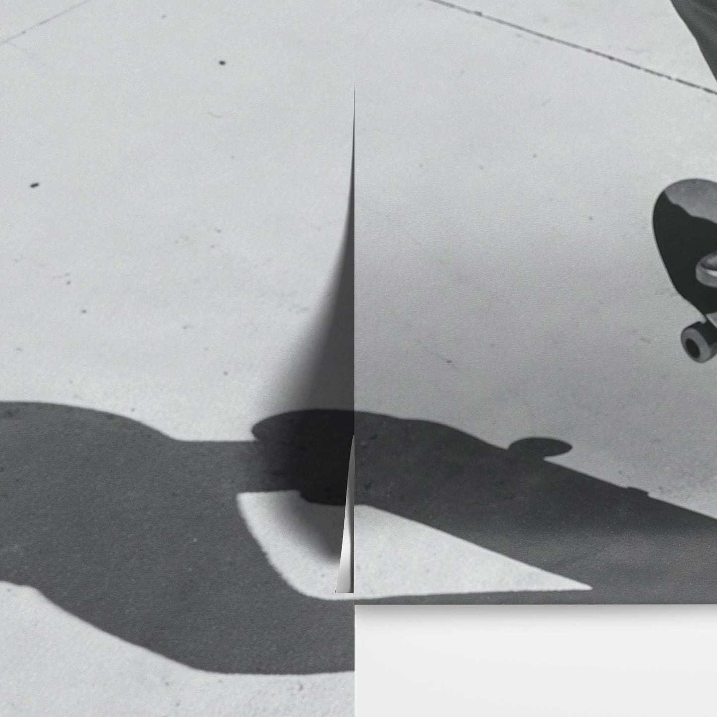 Black and White Skateboard Urban Wall Mural. #7066