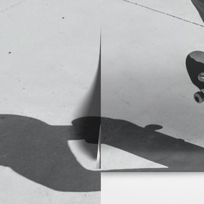 Black and White Skateboard Urban Wall Mural. #7066